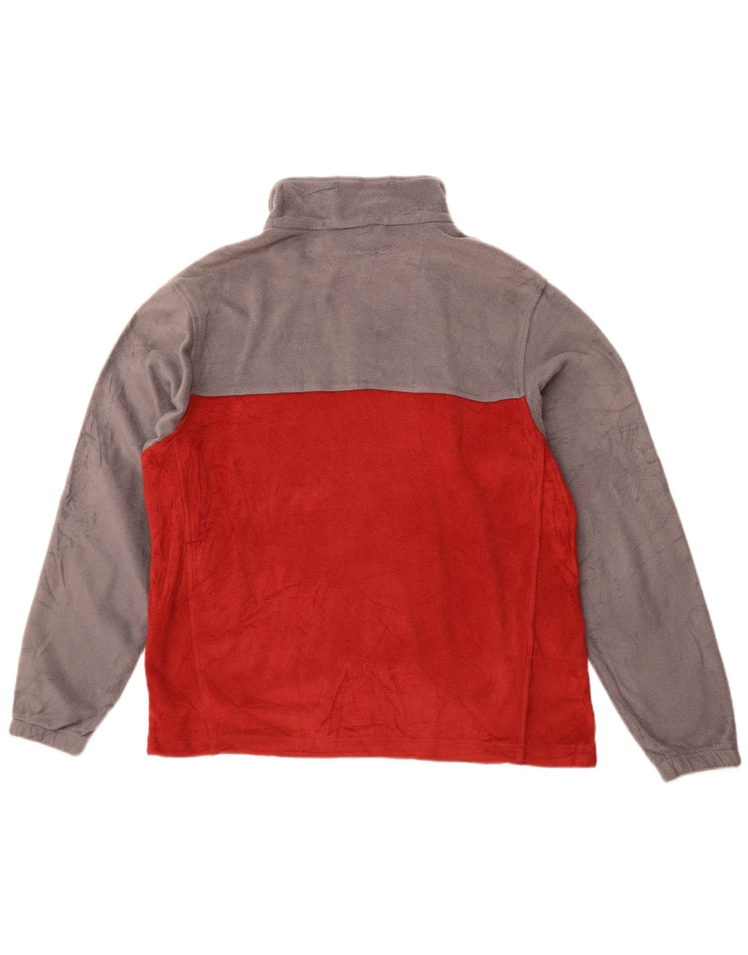 COLUMBIA Ανδρικό Fleece Jacket UK 40 Large Red Colourblock Πολυεστέρας