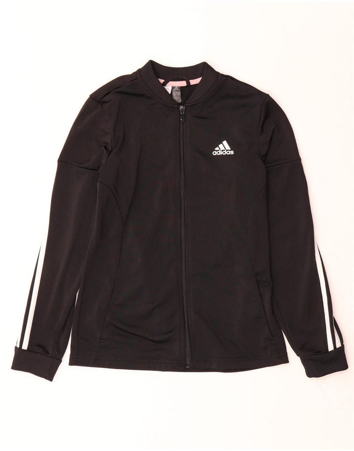 Κορίτσια αθλητική φόρμα Adidas Top Jacket 11-12 ετών Μαύρο Πολυεστέρα