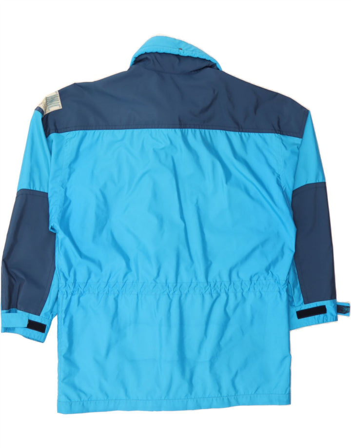 VINTAGE Mens Loose Fit Utility Jacket IT 48 Medium Blue Colourblock Vintage Vintage and Second-Hand Vintage from Messina Hembry 