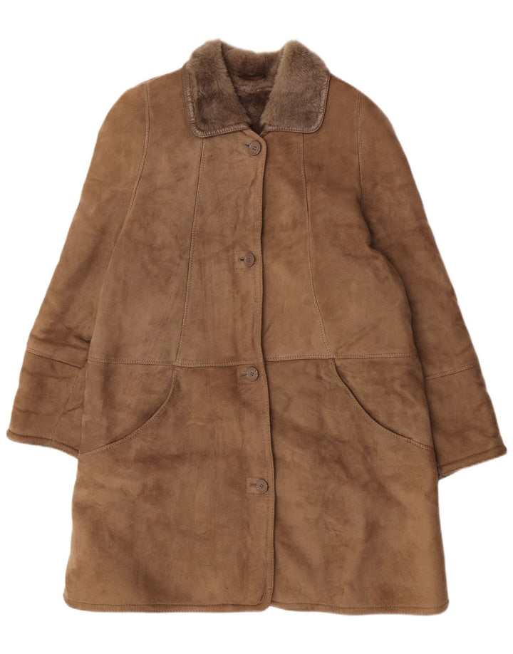 Skinni Γυναικείο Παλτό Shearling Oversized IT 50 XL Brown Shearling