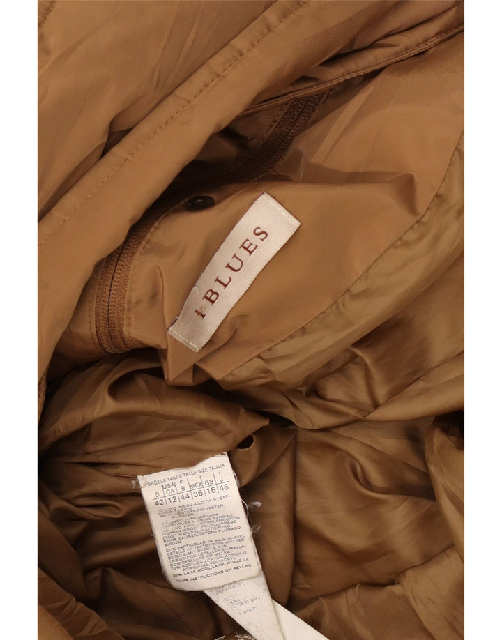 i Blues Γυναικείο παλτό UK 16 Large Brown Πολυεστέρας
