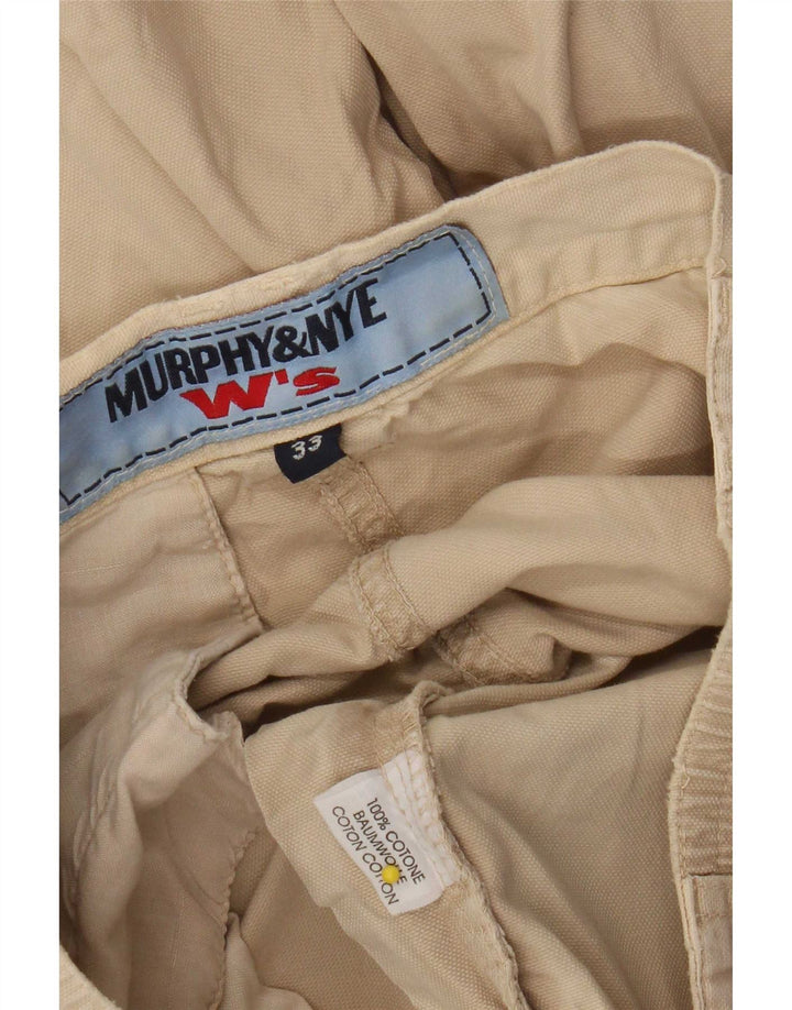 Murphy & Nye Γυναικείο Σορτς Cargo W33 Μεγάλο Μπεζ βαμβακερό