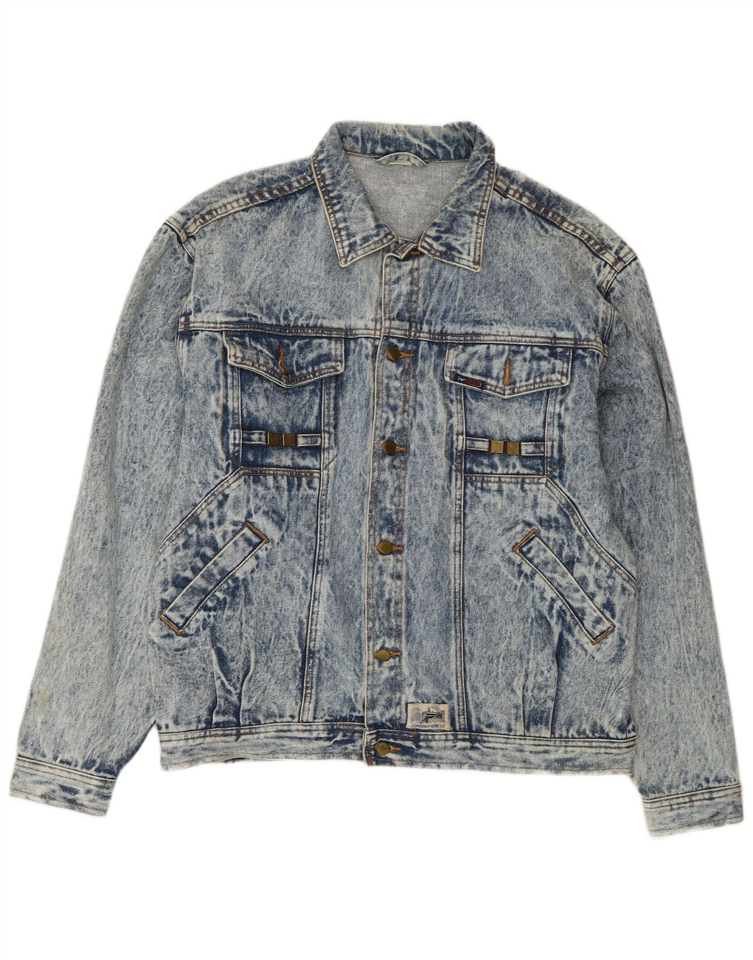 VINTAGE Ανδρικό Τζιν Μπουφάν UK 42 XL Μπλε