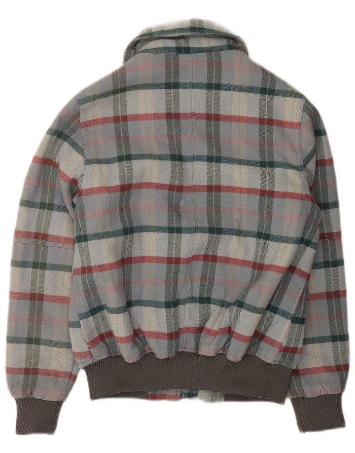 Ανδρικό μπουφάν Iguana Bomber UK 34 XS Γκρι καρό μαλλί