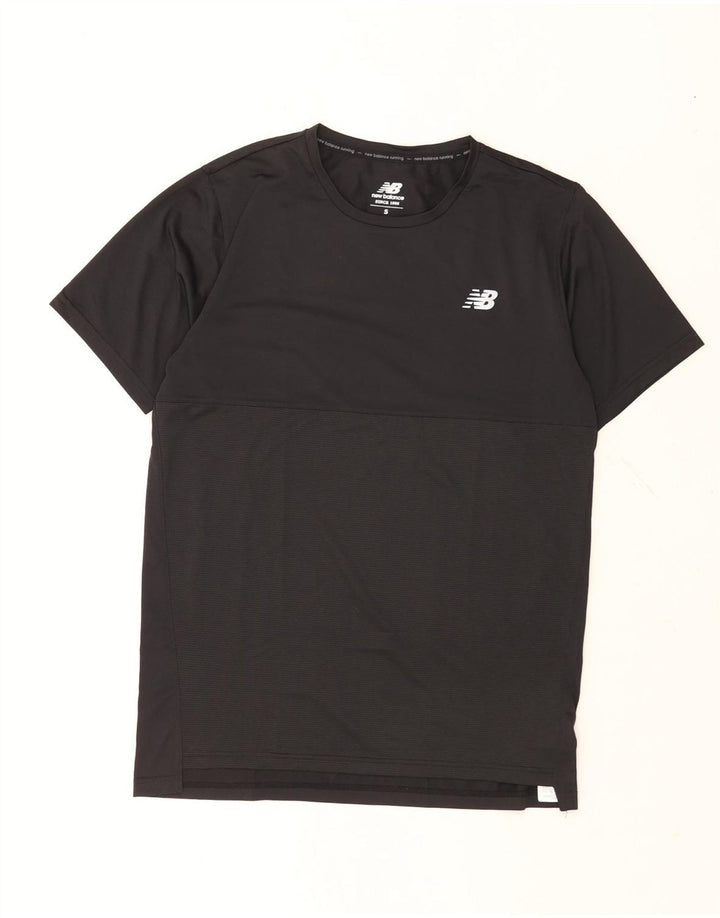 Ανδρικό T-Shirt New Balance Top Μικρό Μαύρο Πολυεστέρα