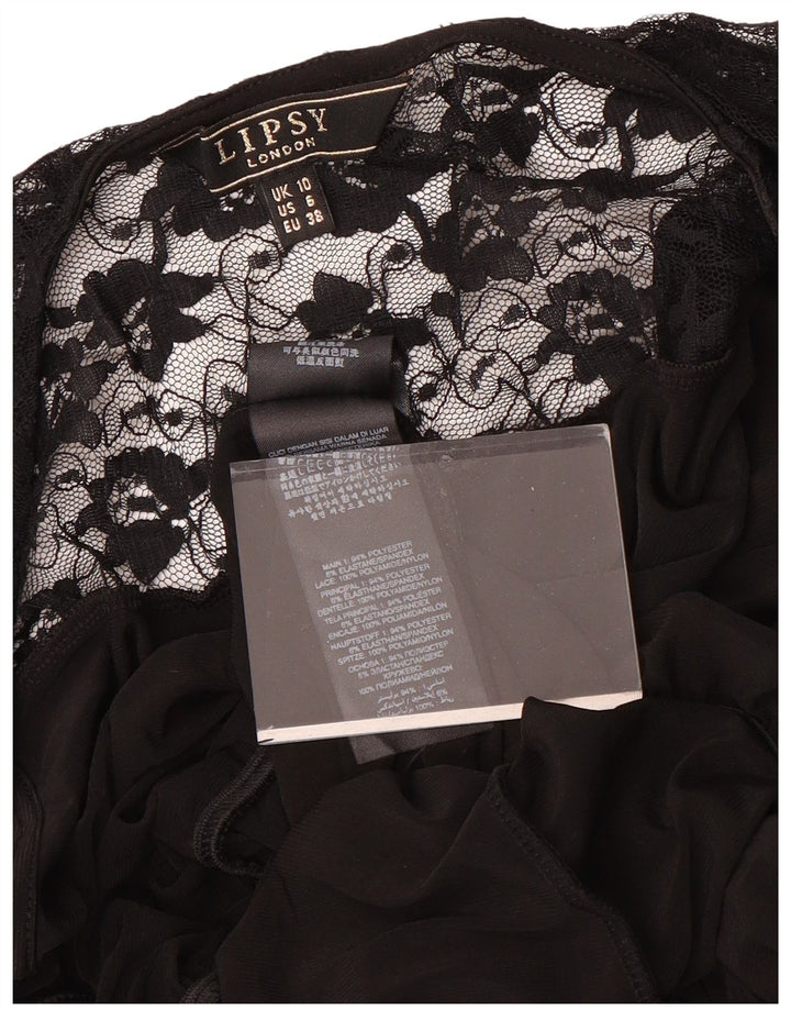 Lipsy γυναικεία κοντομάνικη φόρμα UK 10 Small Black Polyester