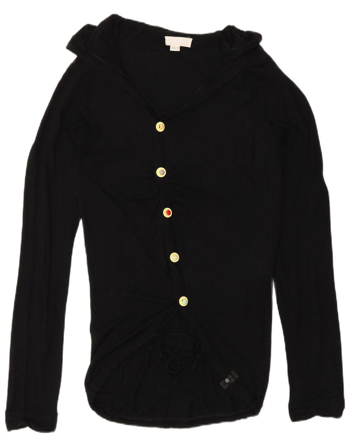 Diesel Γυναικείο Longline Cardigan πουλόβερ UK 12 Medium Black Rayon