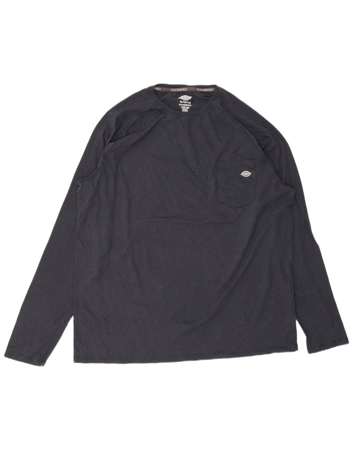 DICKIES Ανδρικό τοπ μακρυμάνικο 2XL Navy Blue βαμβακερό