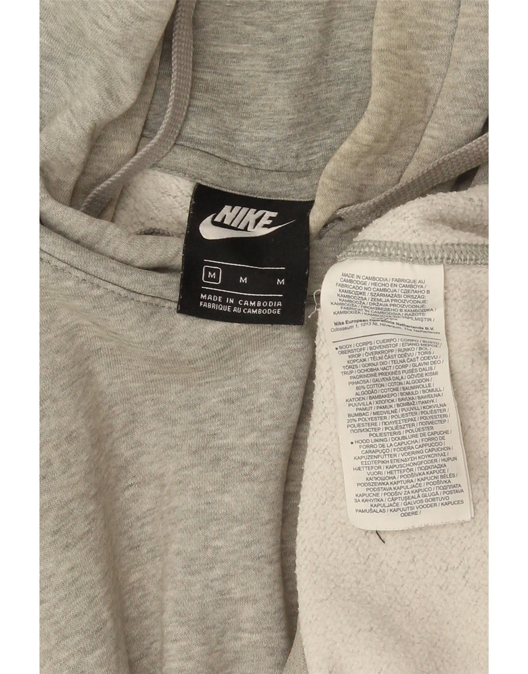 Ανδρικό φούτερ Nike, μεσαίο γκρι βαμβακερό