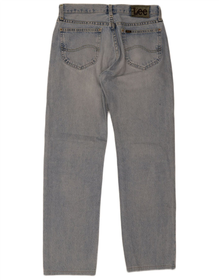 Lee Mens Straight Jeans W33 L34 Μπλε Βαμβακερό