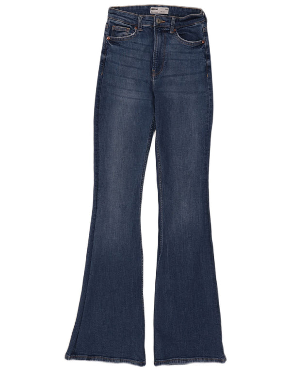 Bershka Γυναικείο Τζιν με φλάντζα EU 34 XS W24 L32 Μπλε