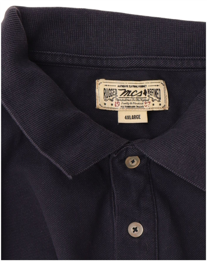 Ανδρικό μπλουζάκι πόλο Marlboro Classics 4XL Navy Blue