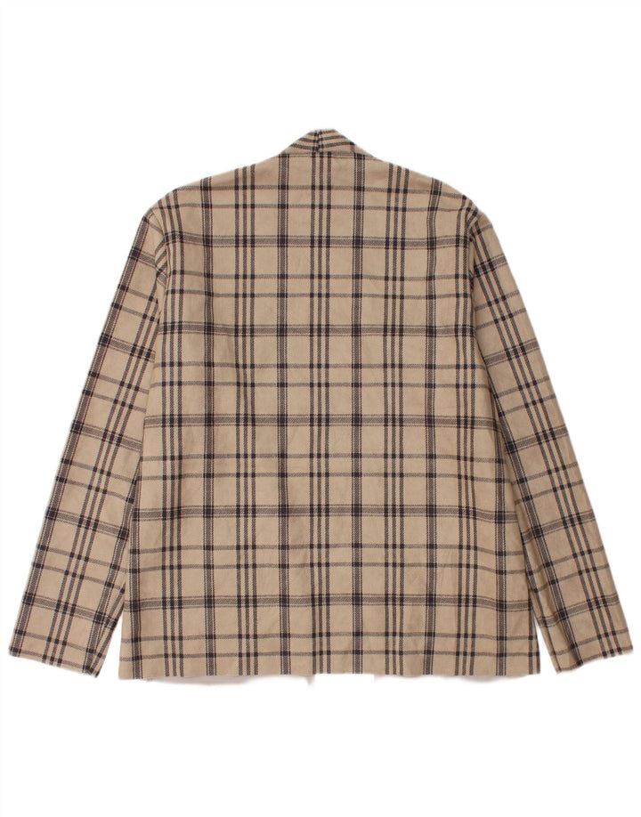 Ανδρικό μπουφάν ZARA Ανδρικό σακάκι UK 40 Large Beige Check Polyester