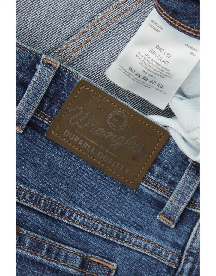 Ανδρικό τζιν κανονικό ίσιο Wrangler W42 L32 Μπλε βαμβακερό