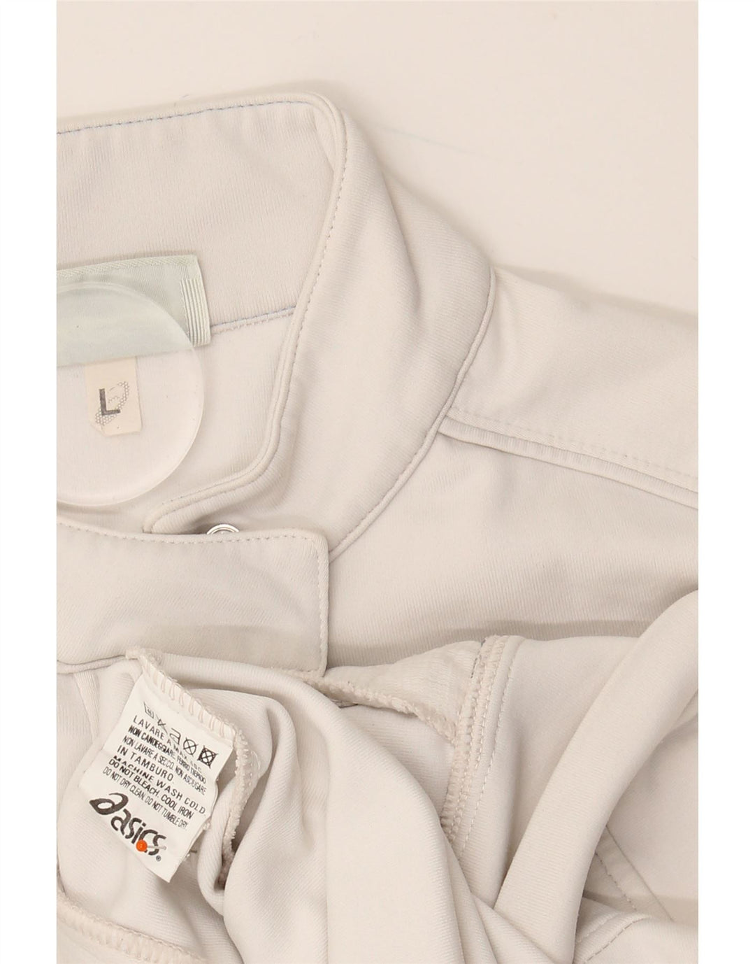 Γυναικεία αθλητική φόρμα ASICS Top Jacket UK 14 Large White Polyamide