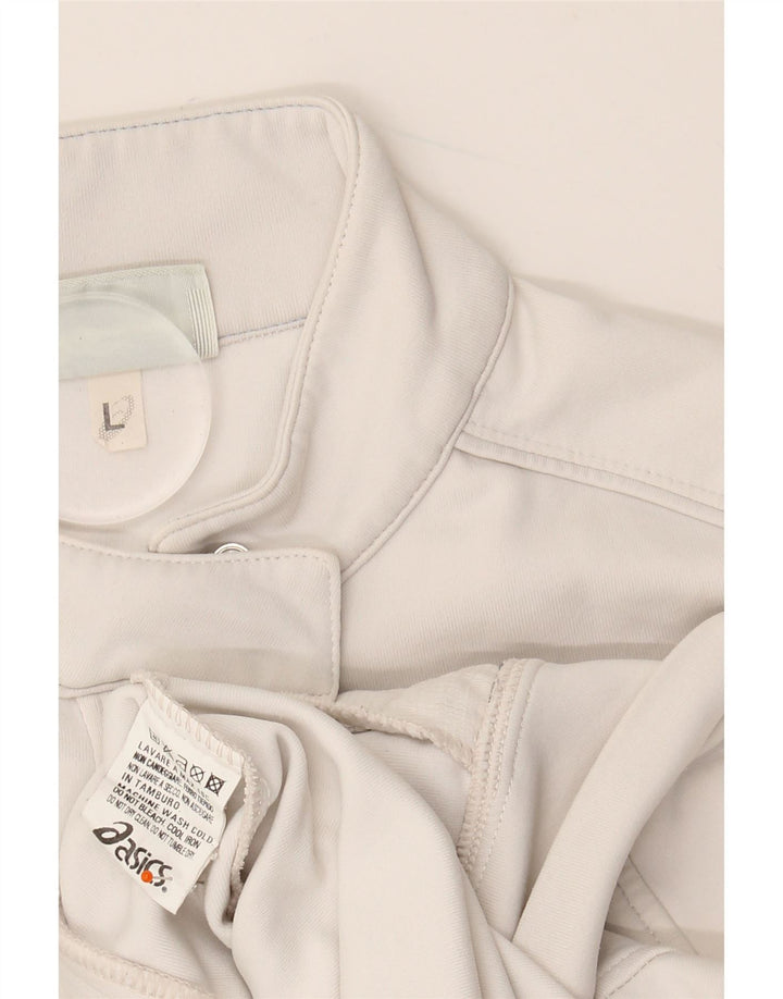 Γυναικεία αθλητική φόρμα ASICS Top Jacket UK 14 Large White Polyamide