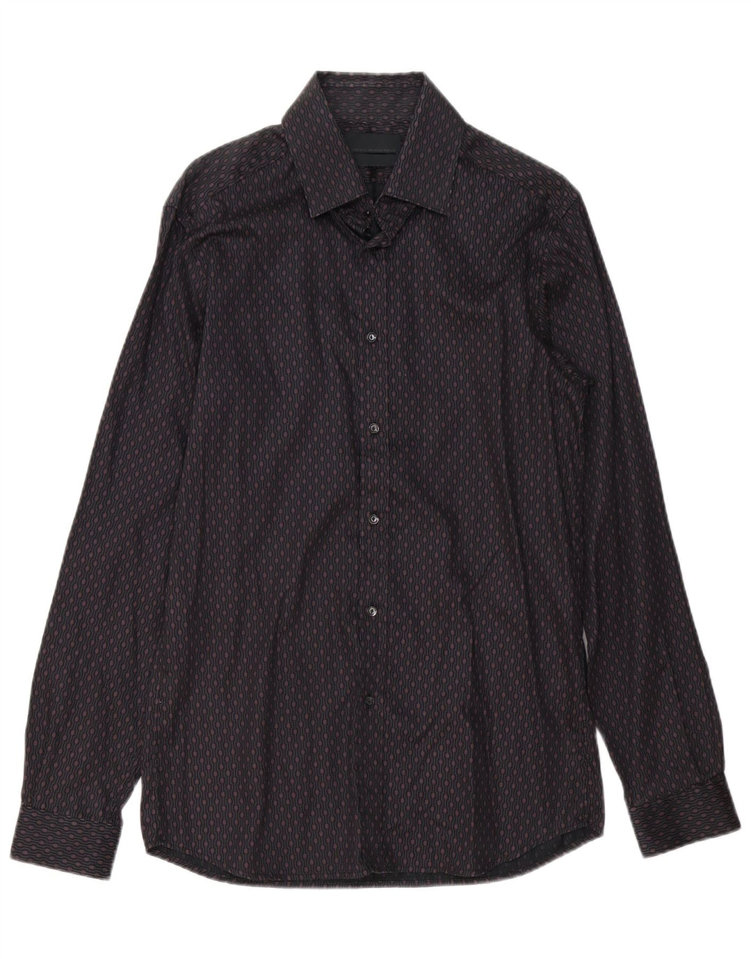 Ανδρικό πουκάμισο Diesel IT 48 Medium Burgundy Geometric Cotton