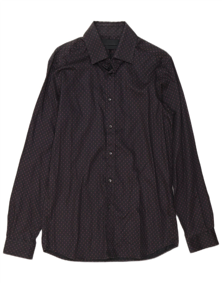 Ανδρικό πουκάμισο Diesel IT 48 Medium Burgundy Geometric Cotton