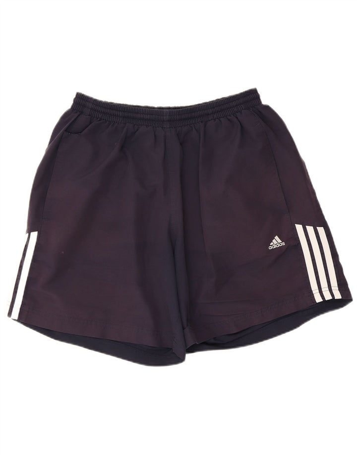 Ανδρικό αθλητικό σορτς Adidas από μεσαίο μπλε ναυτικό πολυεστέρα
