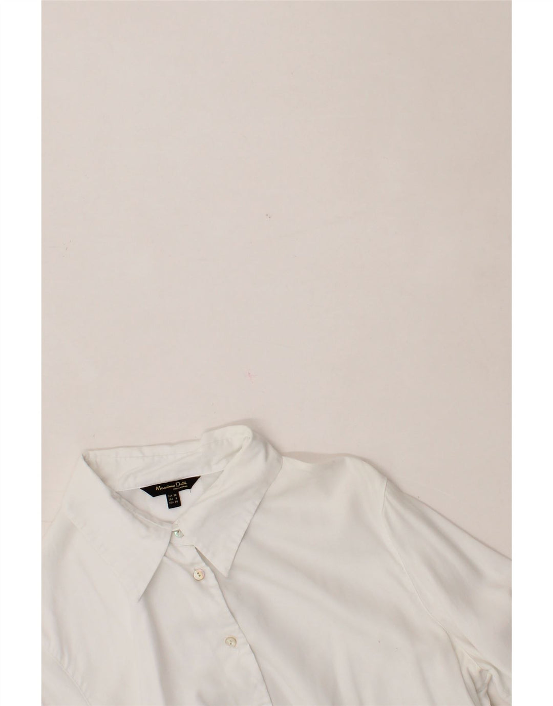 MASSIMO DUTTI Γυναικείο πουκάμισο EU 38 Small White Lyocell