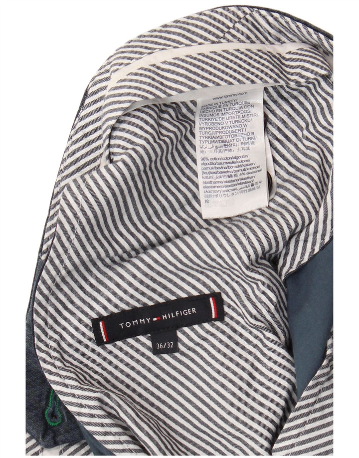 TOMMY HILFIGER Ανδρικό παντελόνι Chino Slim Fit W36 L32 Navy Blue Cotton