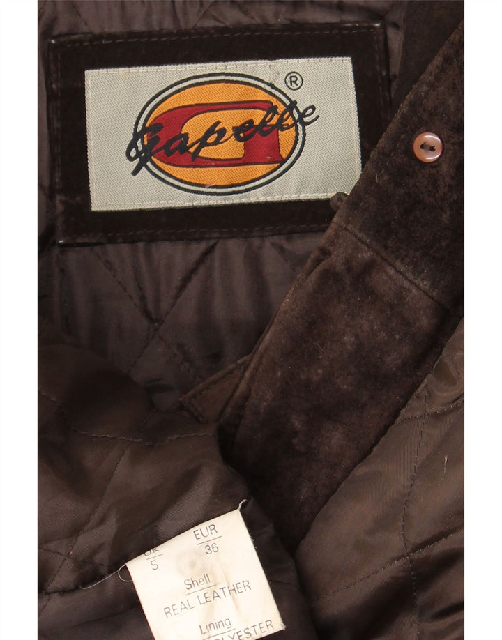 Gapelle Γυναικείο Suede Jacket UK 10 Small Brown Δερμάτινο