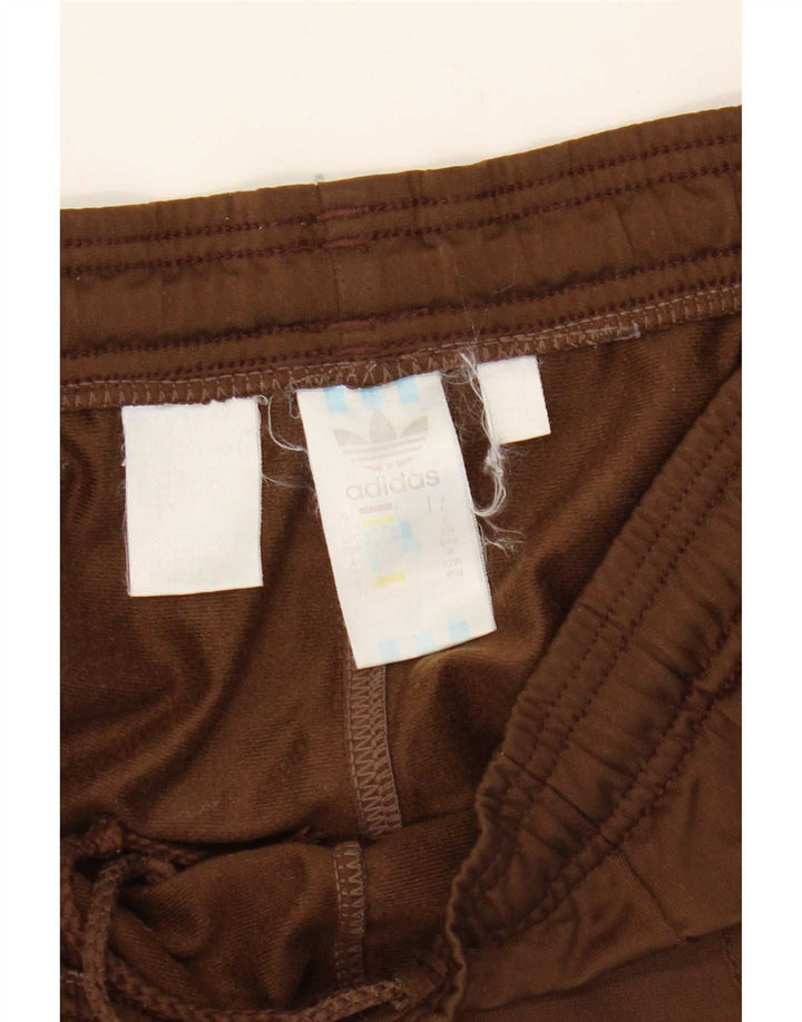 Adidas Ανδρική φόρμα παντελόνι Joggers UK 38/40 Μεσαίο καφέ πολυεστέρας