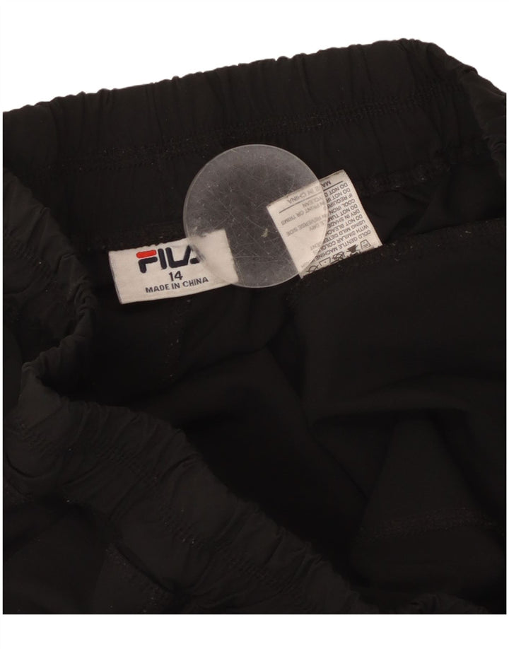 Fila Γυναικεία αθλητική φόρμα Παντελόνι Joggers UK 14 Large Μαύρο Πολυεστέρας