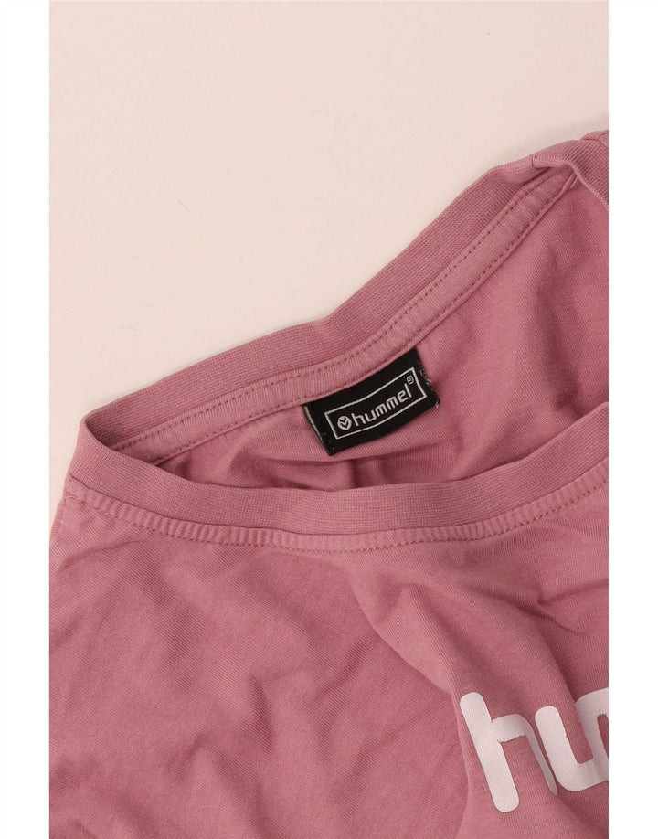 Ανδρικό γραφικό T-Shirt Hummel Top μεγάλο ροζ
