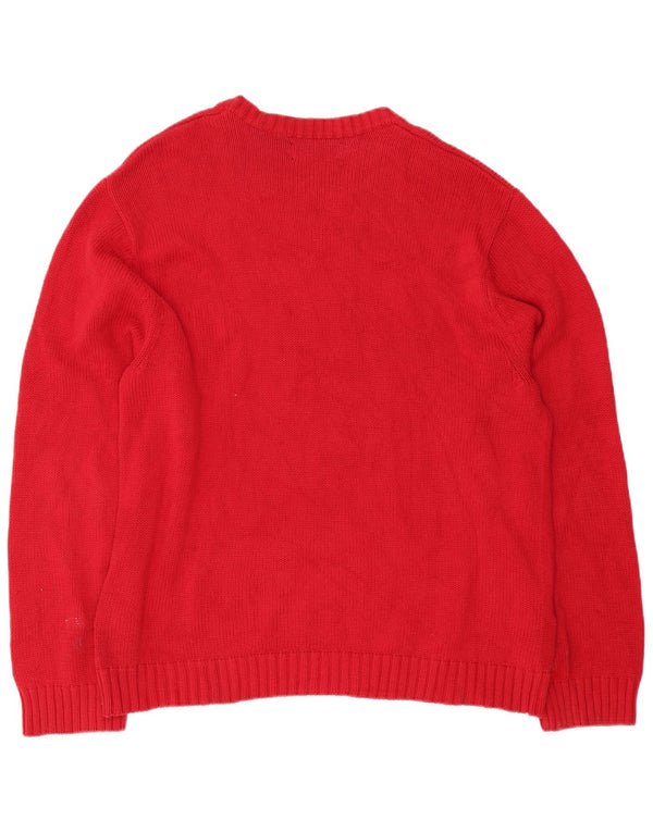 Ανδρικό πουλόβερ Chaps Boat Neck Jumper XL Red Cotton