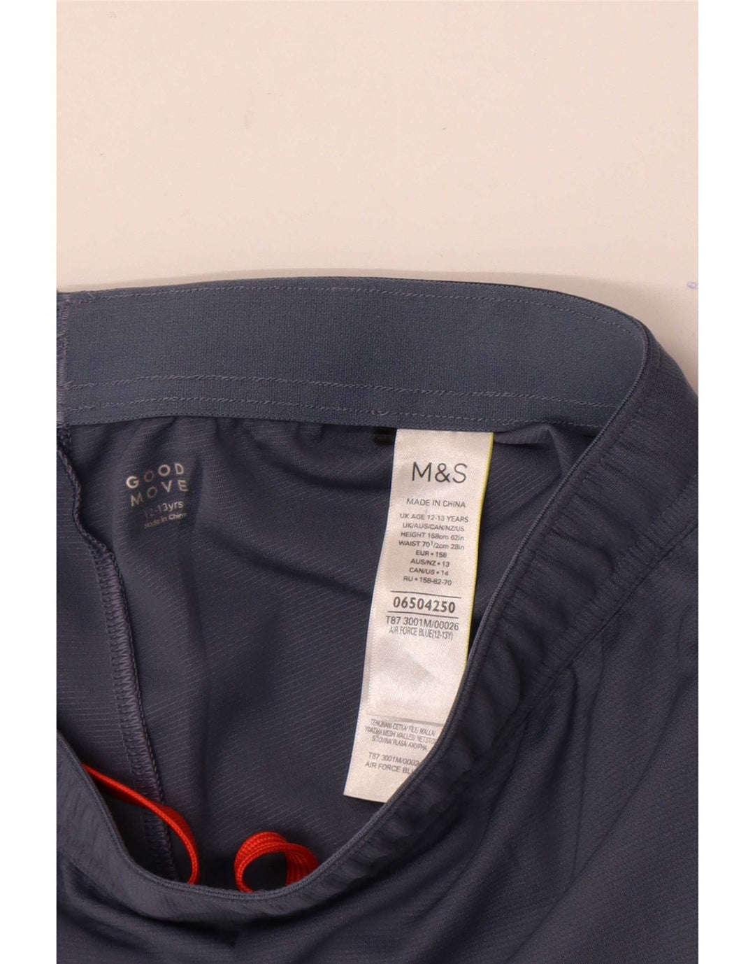 Marks & Spencer Boys Sport σορτς 12-13 ετών Navy Blue Polyester
