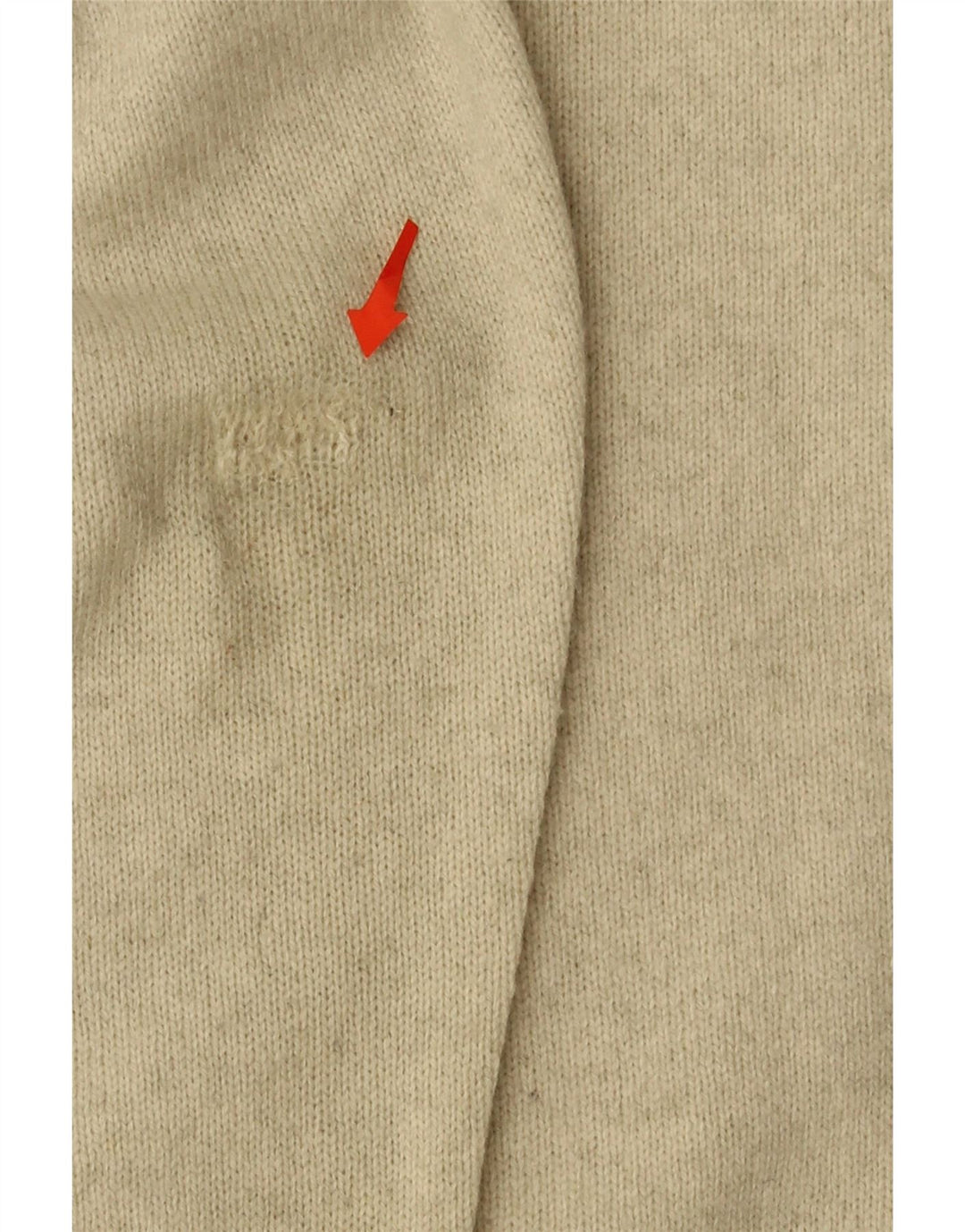 MARLBORO CLASSICS Mens V-Neck Jumper Sweater XL Beige Wool Vintage Marlboro Classics and Second-Hand Marlboro Classics from Messina Hembry 