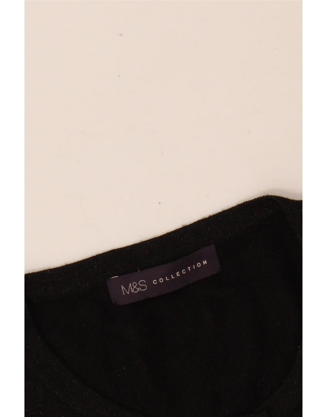 MARKS & SPENCER Γυναικείο πουλόβερ ζακέτα UK 14 Medium Black Flecked