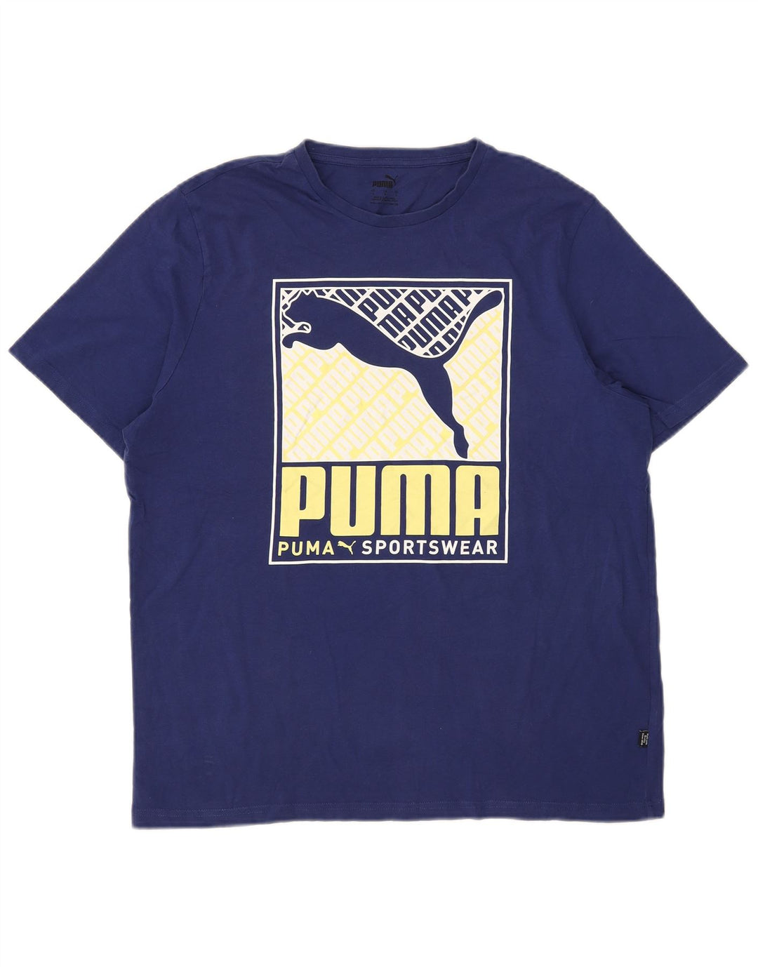 Ανδρικό γραφικό T-Shirt Puma Top Large Blue