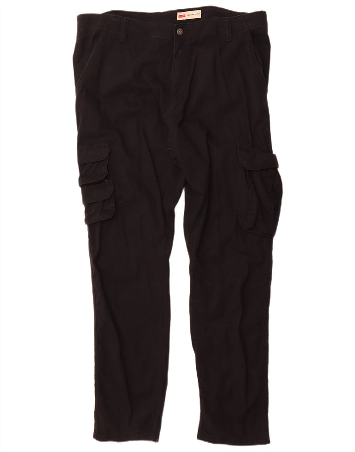 Ανδρικό παντελόνι Wrangler Regular Tapered Cargo W38 L32 Μαύρο βαμβακερό