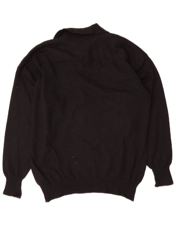 BYBLOS Γυναικείο πουλόβερ με λαιμό πόλο UK 40 μεσαίο μαύρο μαλλί