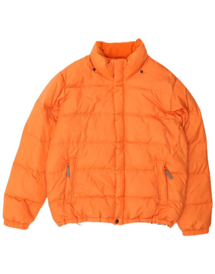 Benetton Ανδρικό μπουφάν UK 40 Large Orange Polyamide
