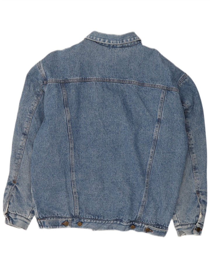 Vintage Ανδρικό τζιν Sherpa Jacket UK 40 Large Blue