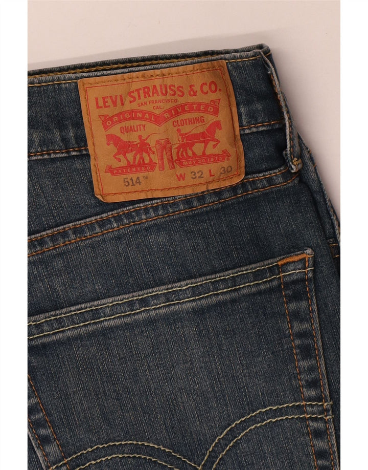 LEVI'S Ανδρικό τζιν 514 ίσιο W32 L30 Μπλε βαμβακερό