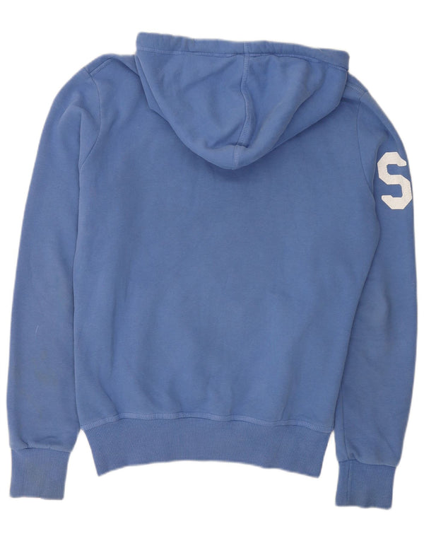 Ανδρικό γραφικό κουκούλα Superdry, μεσαίο μπλε βαμβακερό
