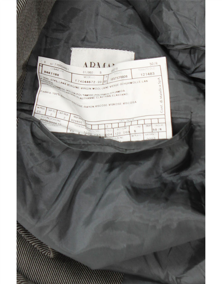 Armani Collezioni Ανδρικό τζάκετ με 3 κουμπιά σακάκι IT 50 μεσαίου γκρι μαλλί