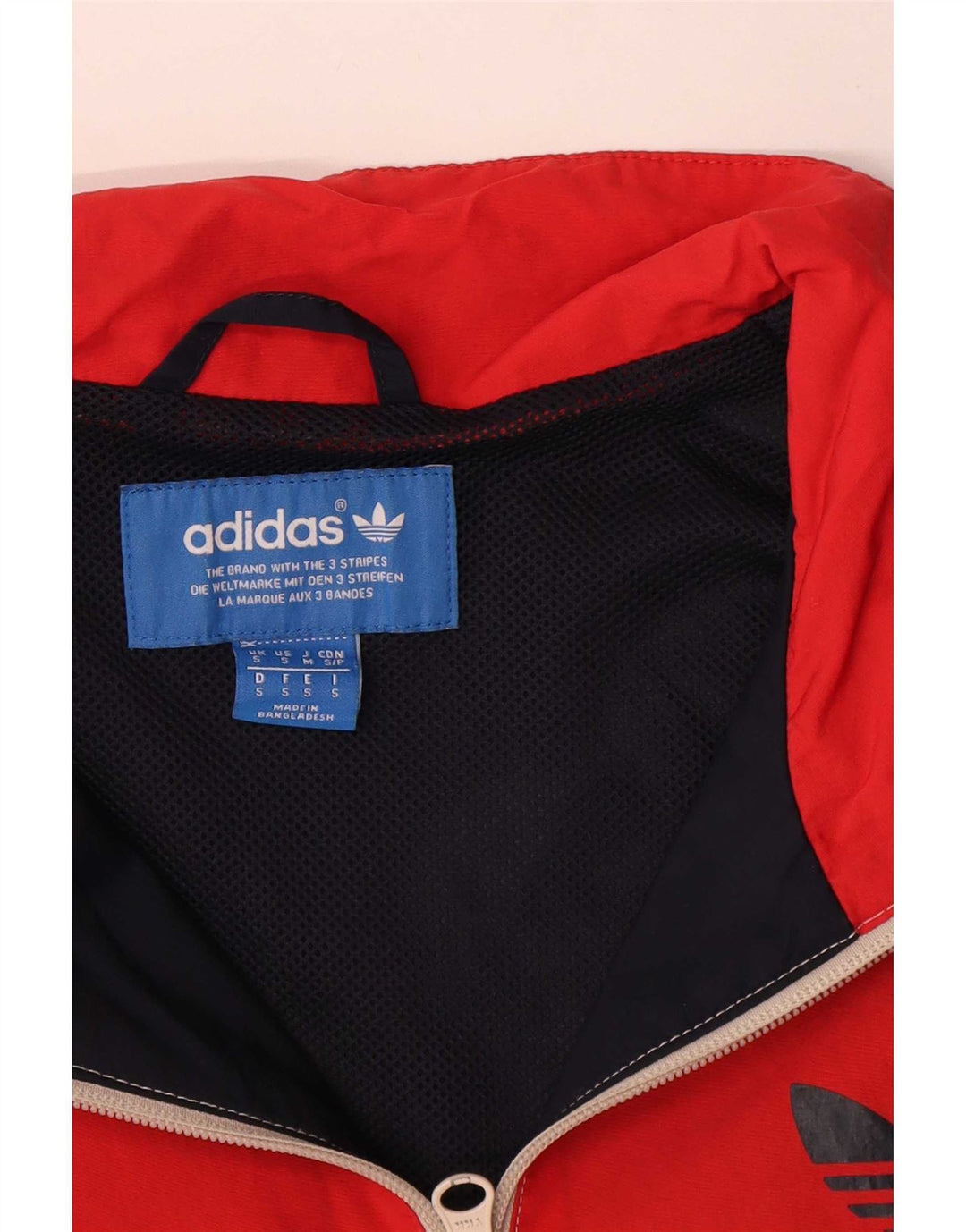 Ανδρική φόρμα φόρμας Adidas με γραφικό τοπ μπουφάν Small Navy Blue Colourblock