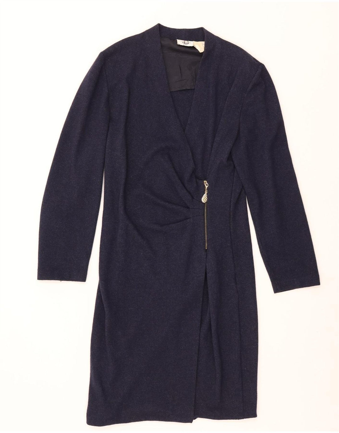 Γυναικείο μακρυμάνικο φόρεμα Gianfranco Ferre Shift UK 14 Medium Navy Blue