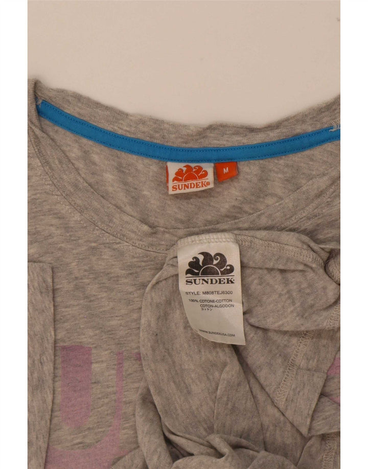 Γυναικείο γραφικό μπλουζάκι Sundek Top UK 14 Medium Grey Flecked