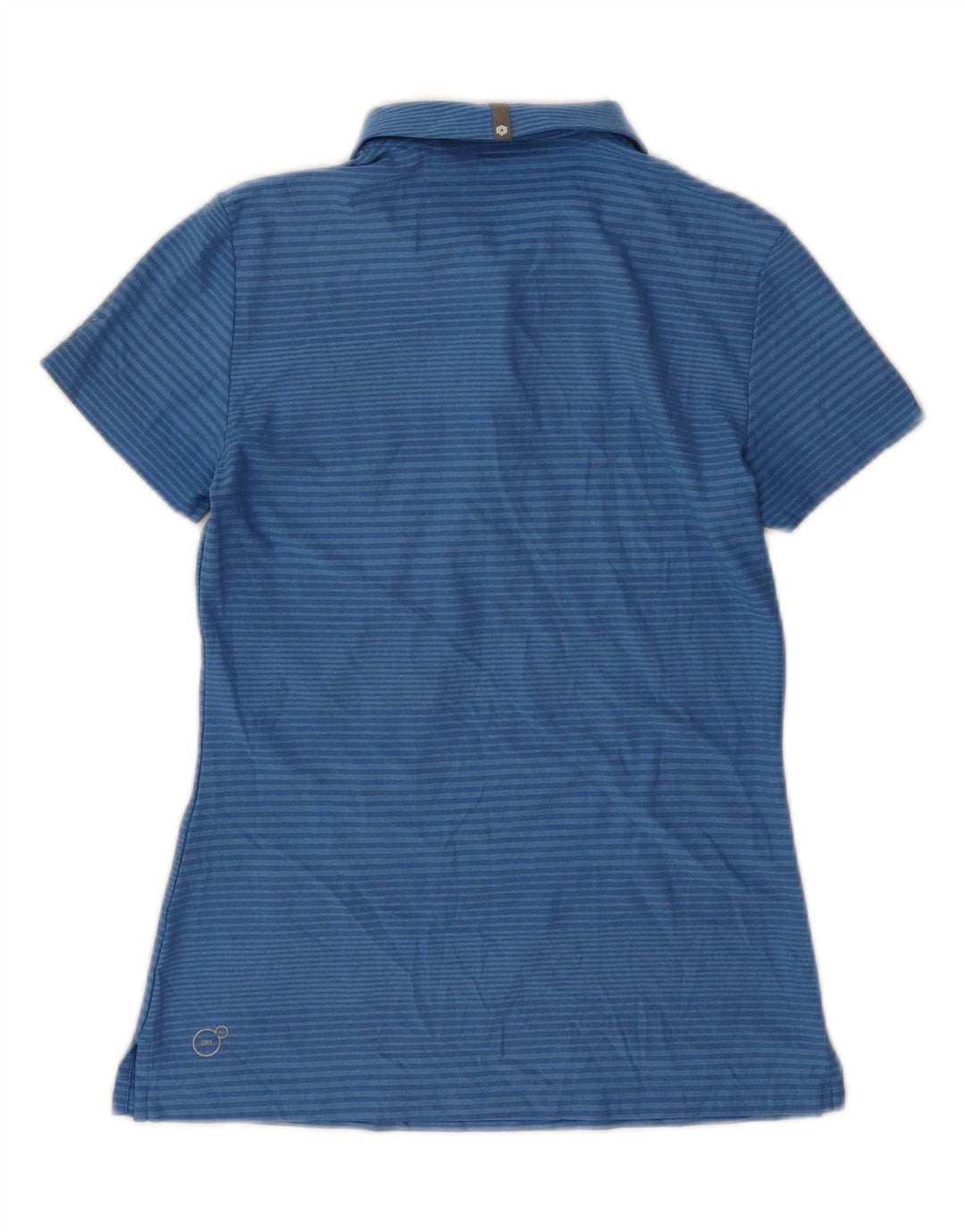 PUMA Womens Polo Shirt UK 8 Small Blue Striped Vintage Puma and Second-Hand Puma from Messina Hembry 