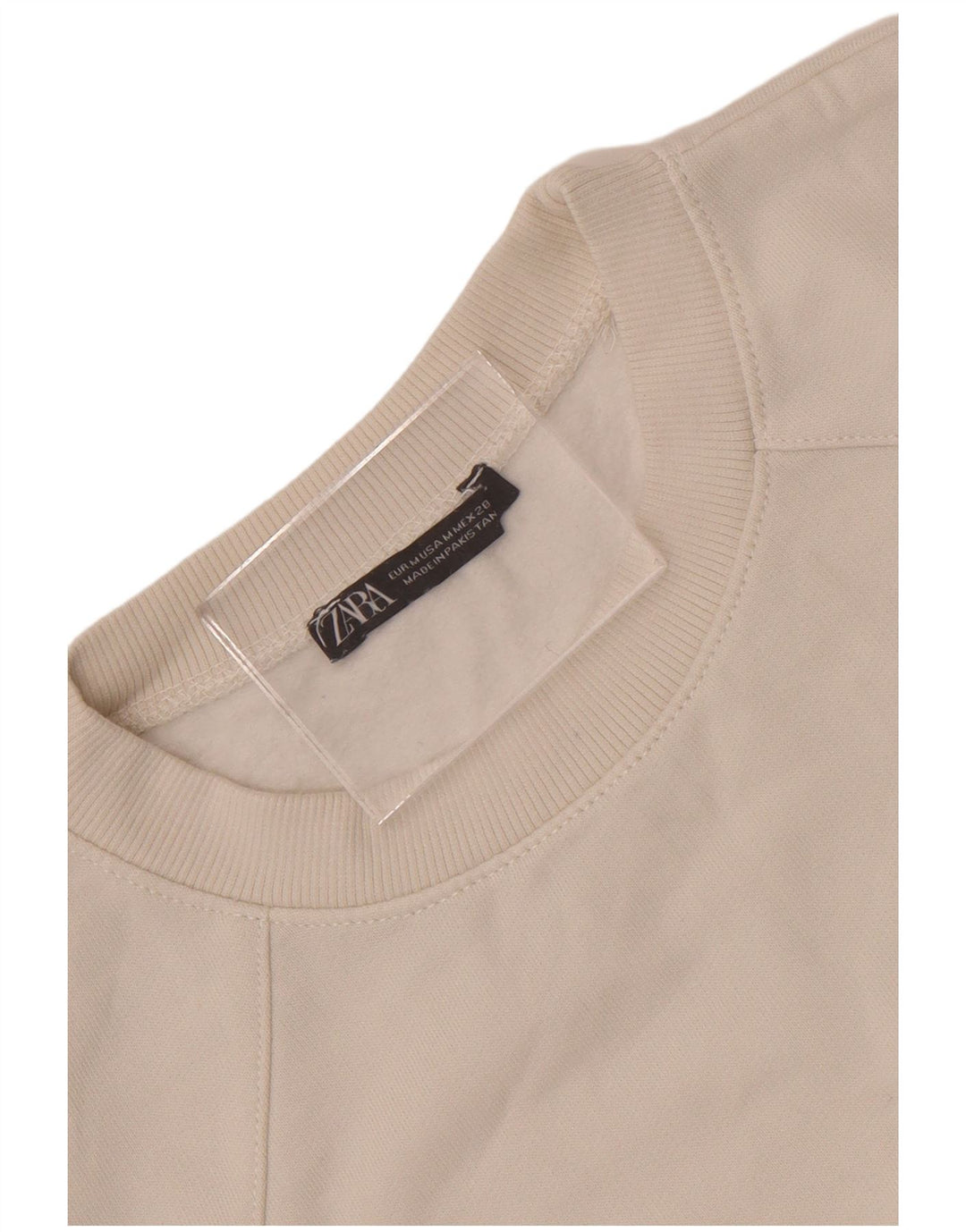 Zara γυναικεία φούτερ με μανίκια 3/4 με μανίκια, Jumper UK 14 Medium White