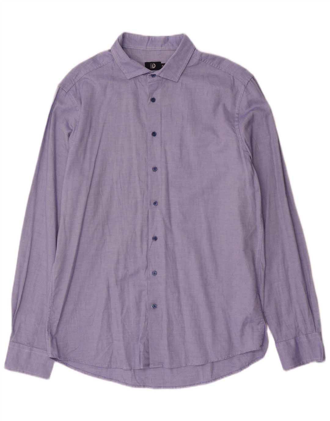 Ανδρικό πουκάμισο Dack's Slim Fit XL Βαμβακερό με μπλε στίγματα