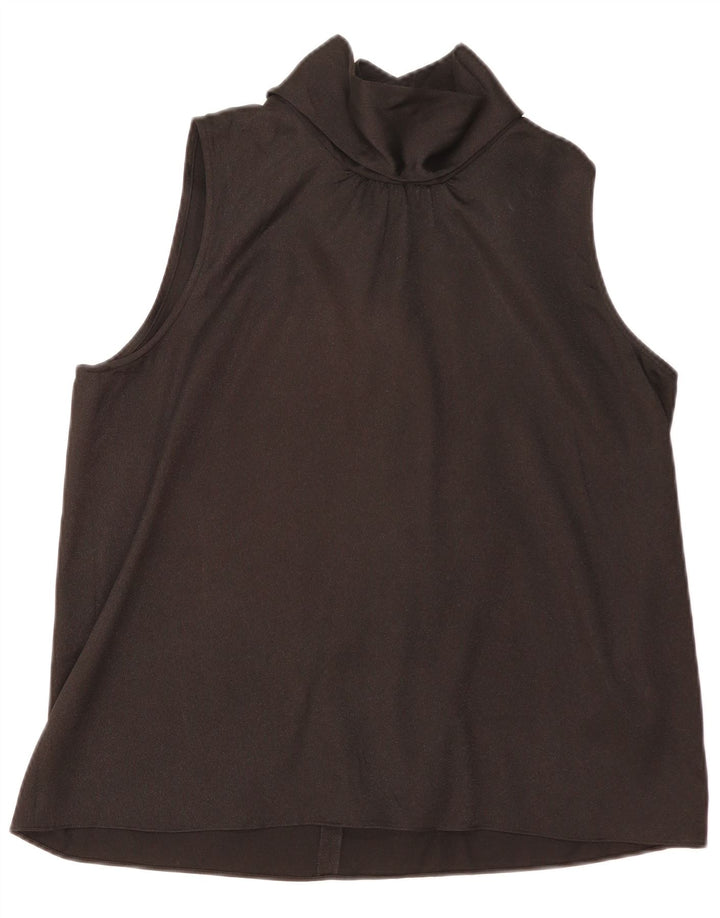 DKNY Γυναικεία Αμάνικη Μπλούζα Τοπ UK 18 XL Μαύρο Πολυεστέρας