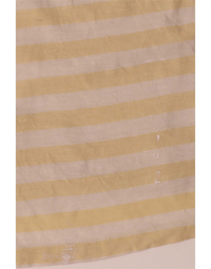 Jack & Jones Ανδρικό T-Shirt Μπλουζάκι από μεσαίο κίτρινο βαμβακερό ριγέ