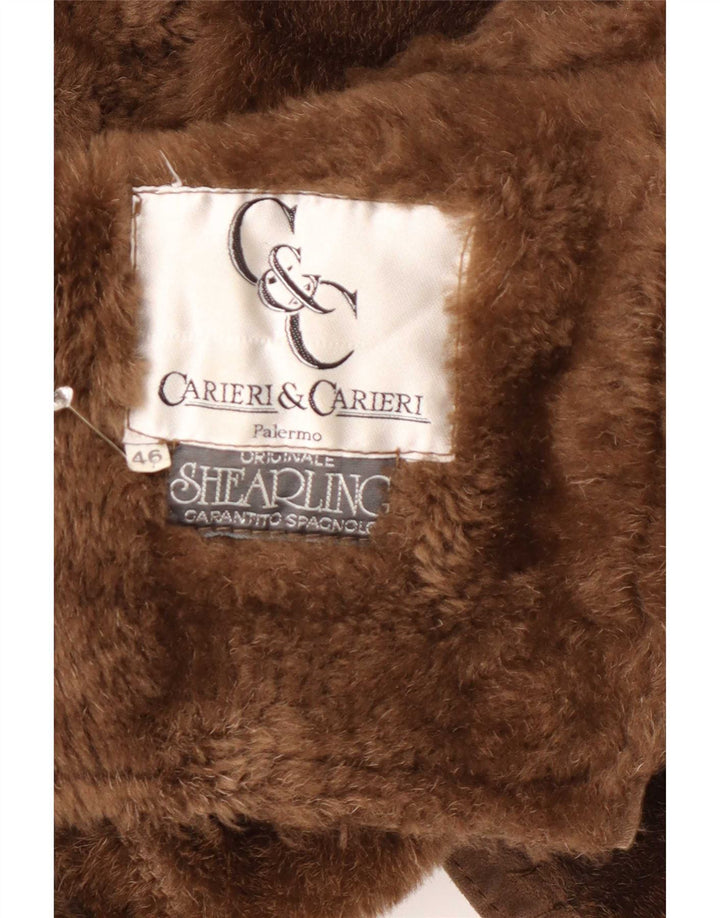 Carieri&Carieri Ανδρικό Πανωφόρι Shearling IT 46 Small Brown